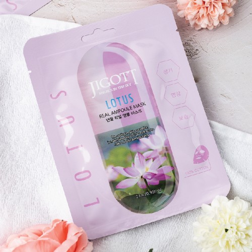 JIGOTT - Ampoule Lotus Sheet Mask 27ml